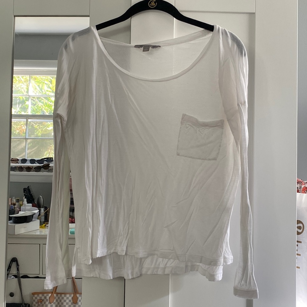 white flowy long sleeve